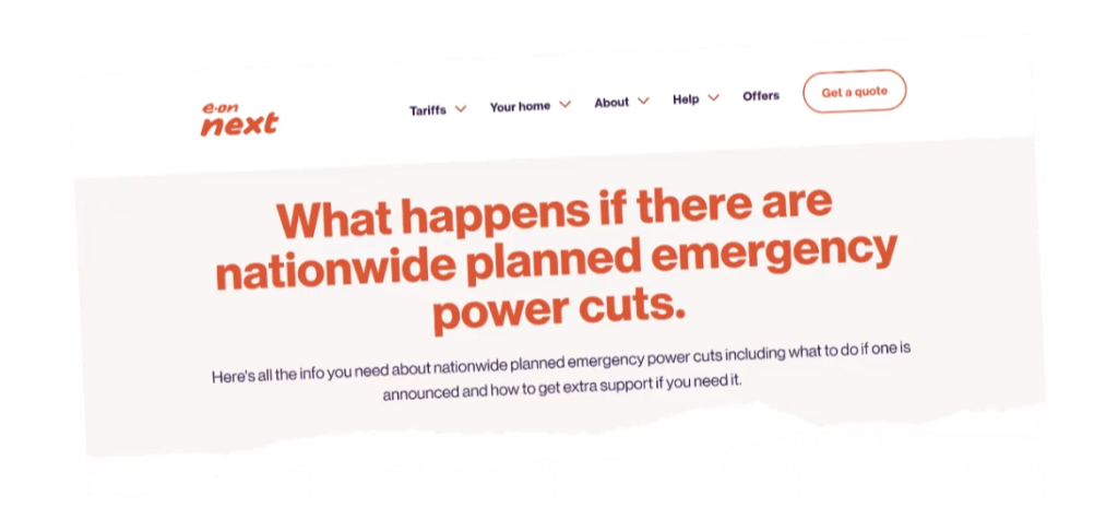 E-on - What Happens If There Are Nationwide Planned Emergency Power Cuts E-on - What Happens If There Are Nationwide Planned Emergency Power Cuts