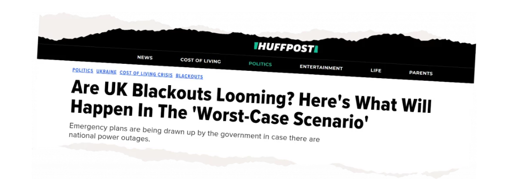 Huffpost - Are UK Blackouts Looming? Huffpost - Are UK Blackouts Looming?
